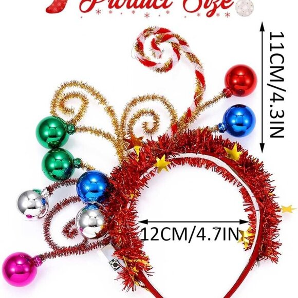 Light Up Christmas Headband Festive Holiday Party Hair Accessory main image 7